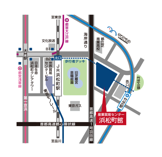 浜松町館アクセスマップ