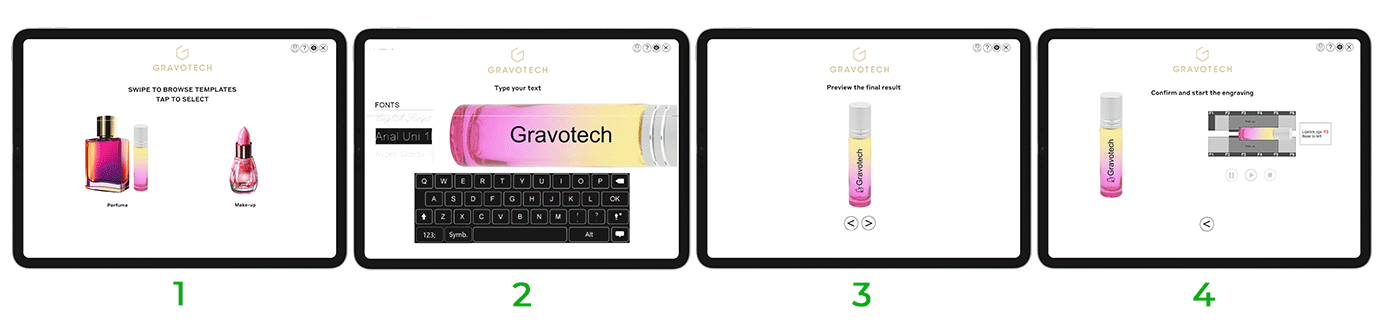 Gravotouch steps