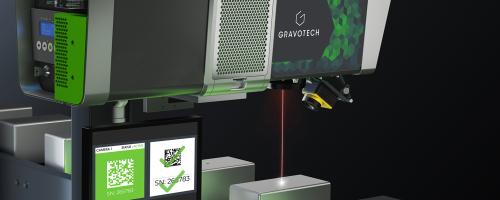 生産ラインでのレーザーマーキングシステムとバーコード検証用ビジョンマネージャー