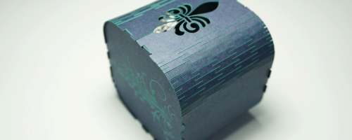 Box made with Pergraphica® Colours paper