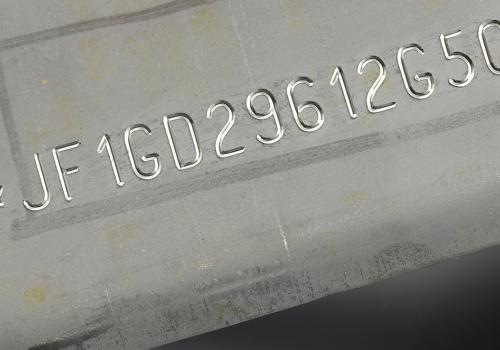 工業用金属部品へのVINコード[マーキング